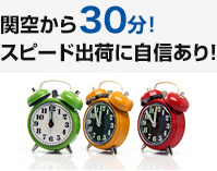 関空から30分！スピード出荷に自信あり！